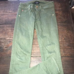 Hudson olive green jeans